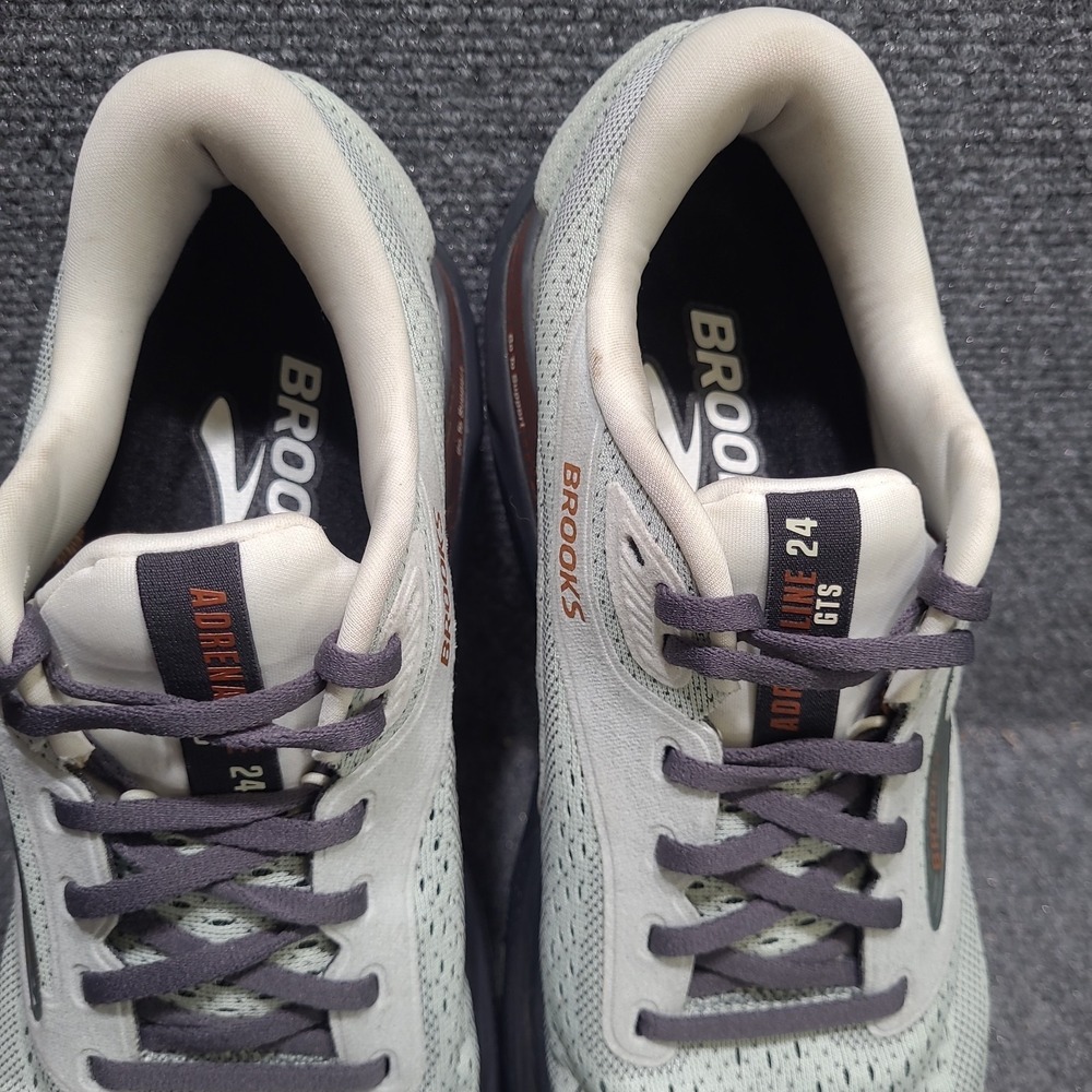 Brooks Adrenaline GTS 24 Womens Size 11 Green Black Running Shoes Sneakers - Picture 14 of 15